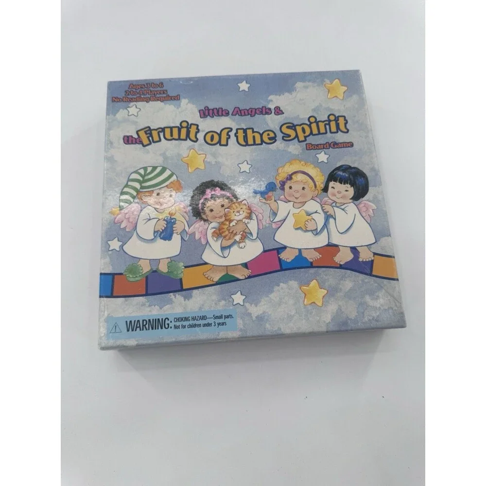 Little Angels & The Fruit of the Spirit Bible Board Game 2004 Nearly Complete
